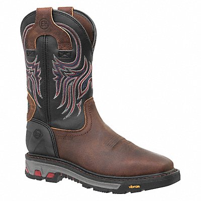 JUSTIN ORIGINAL WORKBOOTS WK210485D Western Boot D 8 1/2 Brown PR
