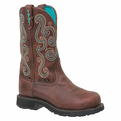JUSTIN ORIGINAL WORKBOOTS GY9991 Western Boot B 6 1/2 Brown PR