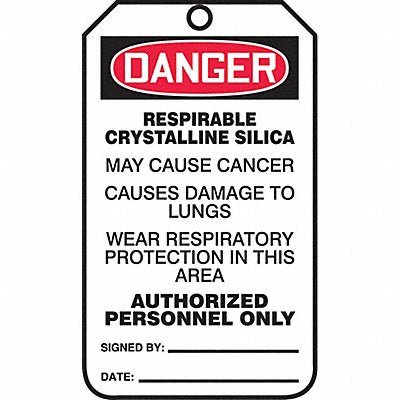 ACCUFORM MDT018CTP Safety Tag 5 3/4in H 3 1/4in W PK25