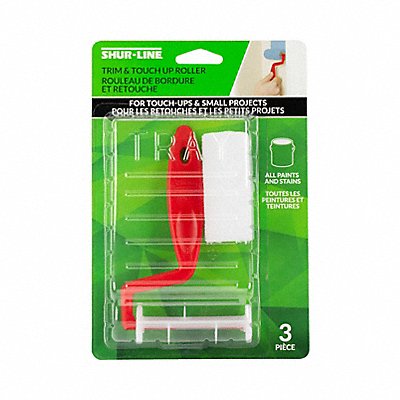 SHUR-LINE 2007127 Mini Paint Roller Kit 3 L 1/4 Nap