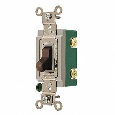 GRAINGER 3002BRN Wall Switch 30A Brown 2-Pole Type Toggle