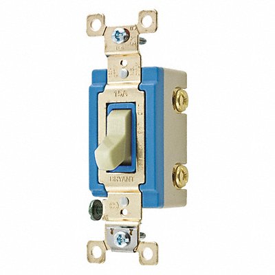 GRAINGER 4802I Wall Switch 15A Ivory 2-Pole Type Toggle