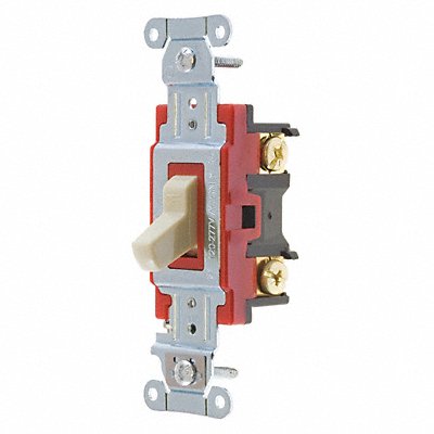 GRAINGER 4901BI Wall Switch Ivory 1-Pole Type 1 to 2 HP