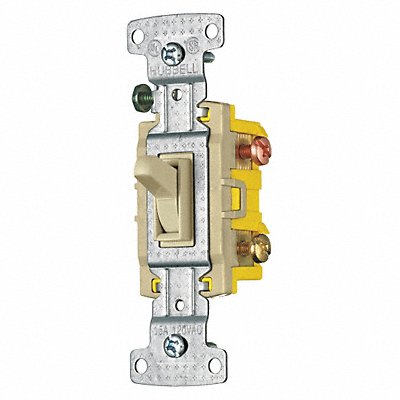 BRYANT RS315I Wall Switch 15A Ivory 3-Way Type 1/2 HP