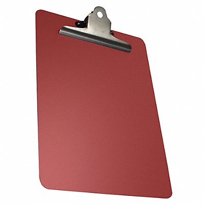 GRAINGER 300O06P03A10 Clipboard Letter Size Plastic Red