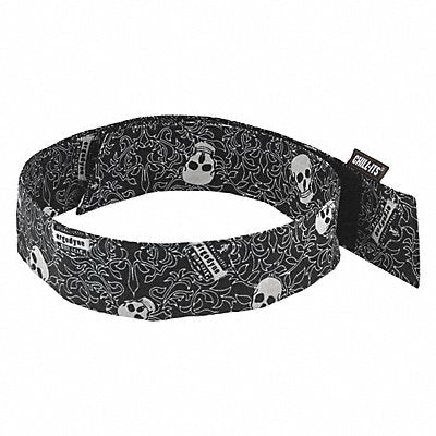 CHILL-ITS BY ERGODYNE 6705 Evaporative Cooling Bandana Black/White