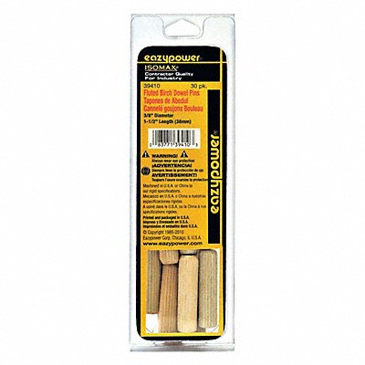 EAZYPOWER 39410 Dowel Pin Wood Fluted PK30