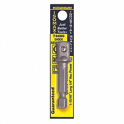 EAZYPOWER 73480 Pwr Socket Adaptor Chrome 3/8 in 3/8 in