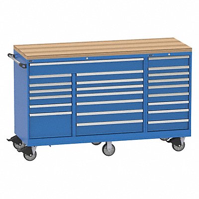 LISTA TSTB9002301MBT Modular Drawer Cabinet 48 H 23 Drwr Bright Blue