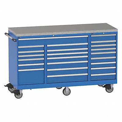 LISTA TSTB9002301MSSTOP Modular Drawer Cabinet 48 H 23 Drwr Bright Blue