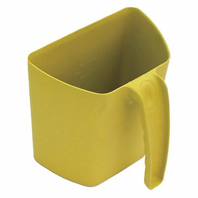 DETECTAMET INC. 535S018T101P05 Scooping Jug 67 5/8 fl oz 152 mm Yellow