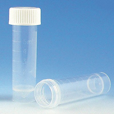 GLOBE SCIENTIFIC 6101R Transport Tube 16 mm Dia 59 mm H PK1000