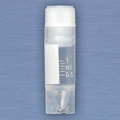 GLOBE SCIENTIFIC 3001 Cryogenic Vial 1 mL 12.5 mm Dia PK500