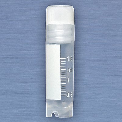GLOBE SCIENTIFIC 3002 Cryogenic Vial 2 mL 12.5 mm Dia PK500
