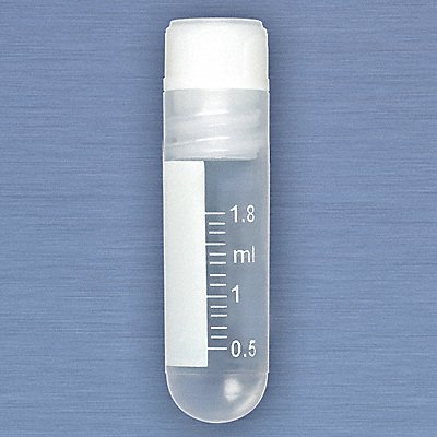 GLOBE SCIENTIFIC 3003 Cryogenic Vial 2 mL 12.5 mm Dia PK500