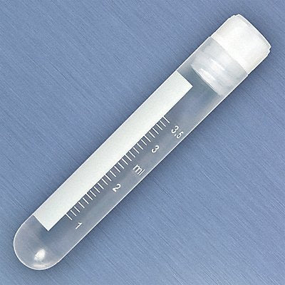 GLOBE SCIENTIFIC 3004 Cryogenic Vial 4 mL 12.5 mm Dia PK500