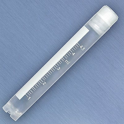 GLOBE SCIENTIFIC 3008 Cryogenic Vial 5 mL 12.5 mm Dia PK500