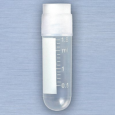 GLOBE SCIENTIFIC 3011 Cryogenic Vial 2 mL 12.5 mm Dia PK500