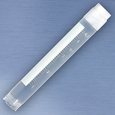 GLOBE SCIENTIFIC 3015 Cryogenic Vial 5 mL 12.5 mm Dia PK500