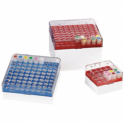 GLOBE SCIENTIFIC 3040R Cryogenic Vial Storage Box Red PK5
