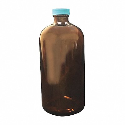 LAB SAFETY SUPPLY 52JZ91 Bottle 168 mm H Amber 74 mm Dia PK12