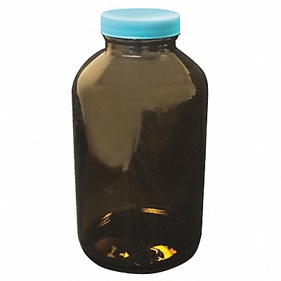 LAB SAFETY SUPPLY 52KA10 Bottle 51 mm H Amber 25 mm Dia PK24