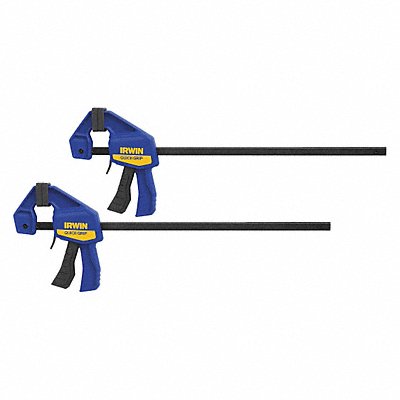 IRWIN 1964745 Bar Clamp 12 Cap. 2-7/16 Throat D PK2