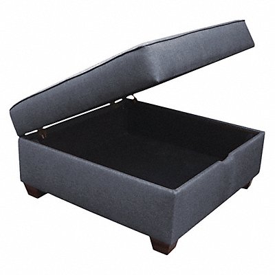 DUOBED IMFODM Storage Ottoman 36 W Blue Upholstery