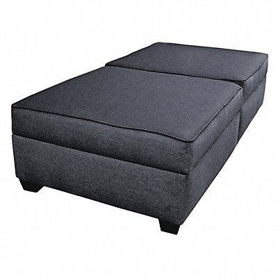 DUOBED IMFTWBDM Twin Bed/Bench 72 Wx18 H Blue Upholstery