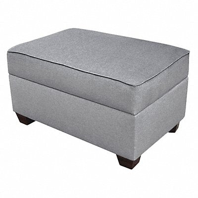DUOBED IMSOSAQ Storage Ottoman 24 Wx18 H Gry Upholstery