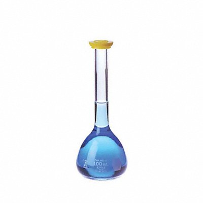 KIMBLE 28008100 Volumetric Flask 100 mL 165 mm H PK12