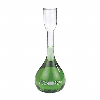 KIMBLE 28100200 Volumetric Flask 200 mL 200 mm H PK12