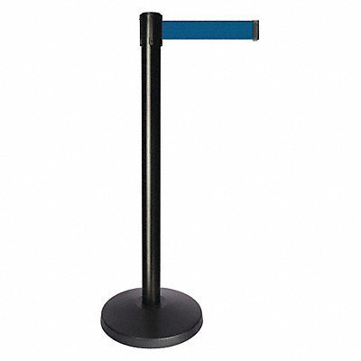 QUEUEWAY QPLUS33L7 Barrier Post Drk Blue Belt 10 ft Belt L