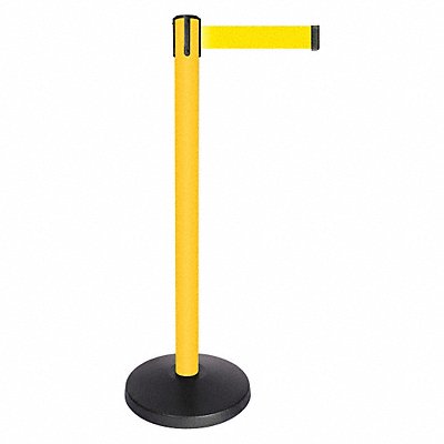 QUEUEWAY QPLUS35Y5 Barrier Post Yellow Post Yellow Belt