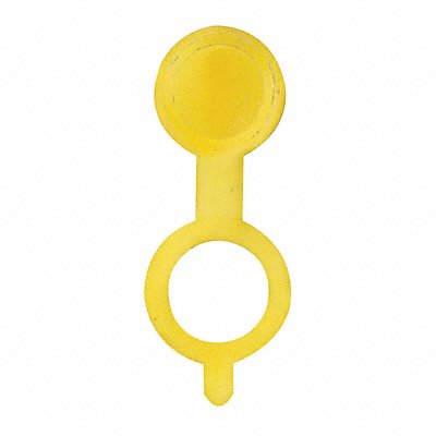 WESTWARD 52NZ20 Grease Fitting Caps Yellow PK10
