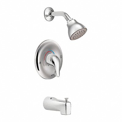 MOEN L2353EP Shower and Tub Kit Moen Round Chrome