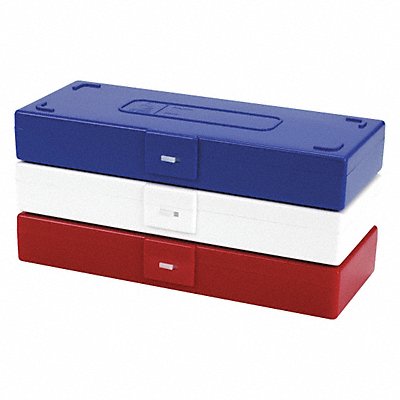 HEATHROW SCIENTIFIC HS15996A Microscope Slide Box 50 Slots Blue