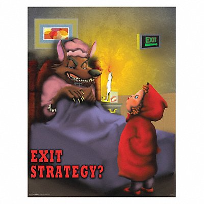 MANCOMM 31P02401 Safety Poster 21 in x 27 in Paper