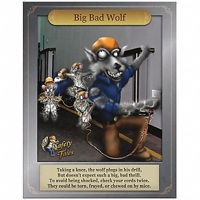 MANCOMM 31P20702 Safety Poster 12 in x 16 in Paper