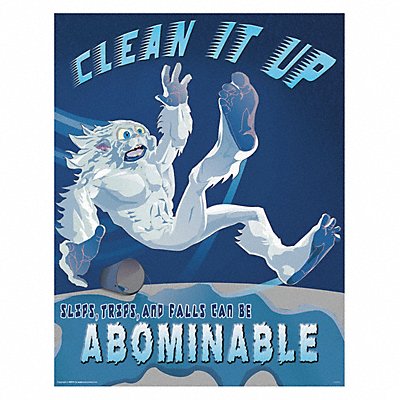 MANCOMM 31P02502 Safety Poster 12 in x 16 in Paper