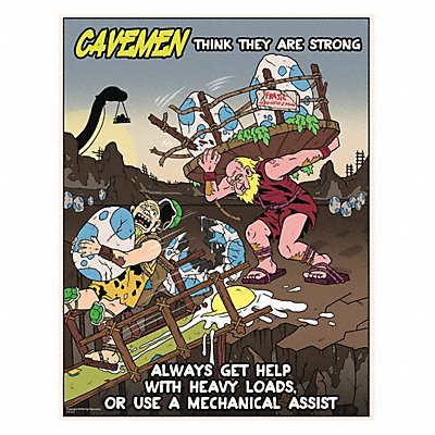 MANCOMM 31P61201 Safety Poster 12 in x 16 in Paper