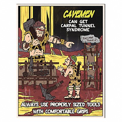 MANCOMM 31P62002 Safety Poster 12 in x 16 in Paper