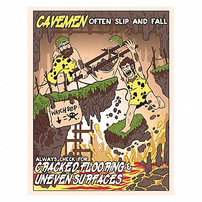 MANCOMM 31P69901 Safety Poster 12 in x 16 in Paper