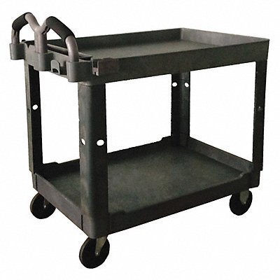 GRAINGER 52TV58 Utility Cart 500 lb Lipped Grey PP