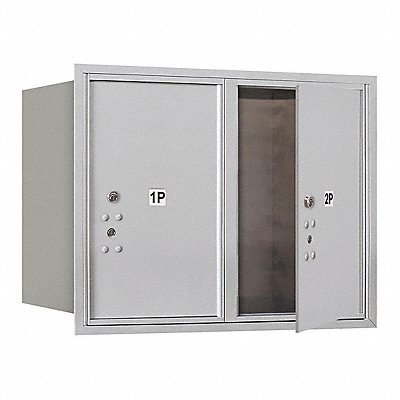 SALSBURY INDUSTRIES 3706D2PAFU Mailbox 4C Alum w/2 Parcel Lockers