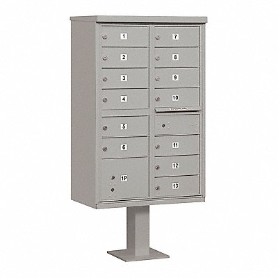 SALSBURY INDUSTRIES 3313GRYU Cluster Box Unit USPS 14 Doors 62-3/4 H
