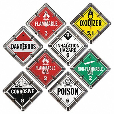 JJ KELLER 3659 DOT Container Placard 13-3/4 Label W