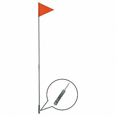 GRAINGER 52WP75 Bike Flag 11 W 9 L 72 H