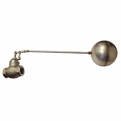 GRAINGER GHFSS150 Float Valve 1-1/2 Size FNPT 18 Rod L
