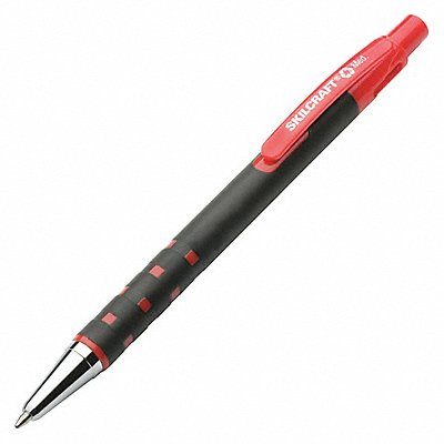 52WY76 ABILITY ONE 7520010000000 Ballpoint Pens 1.0mm Red PK12